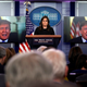 U.S. President Donald Trump is seen as he delivers a message during the daily briefing hosted by U.S. White House Press Secretary Sarah Huckabee Sanders at the White House on Jan. 4.
